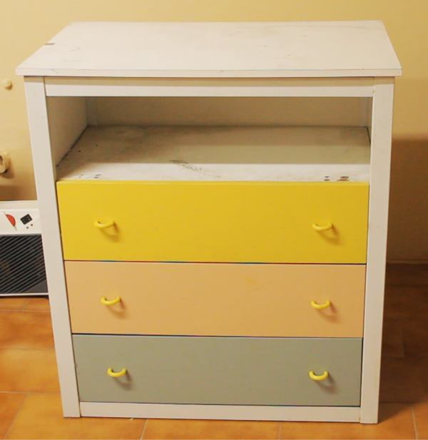 Old changing table