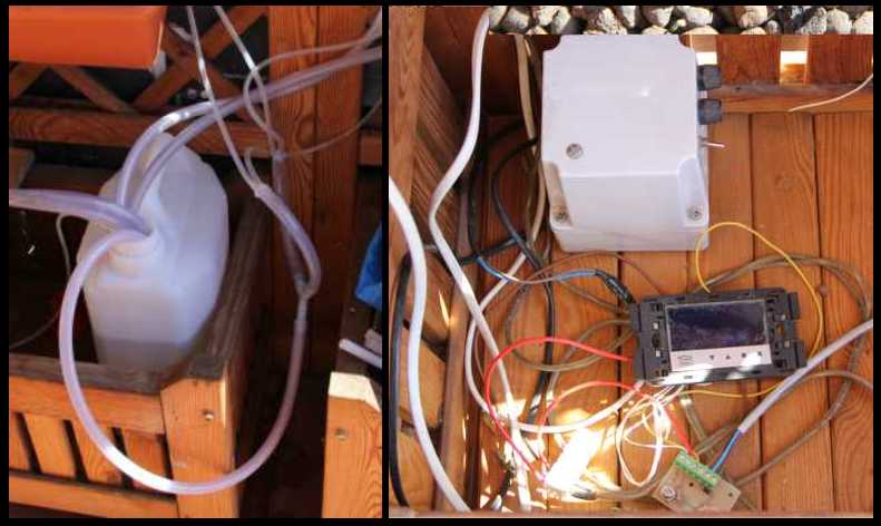 tank and control unit for hydroponic
