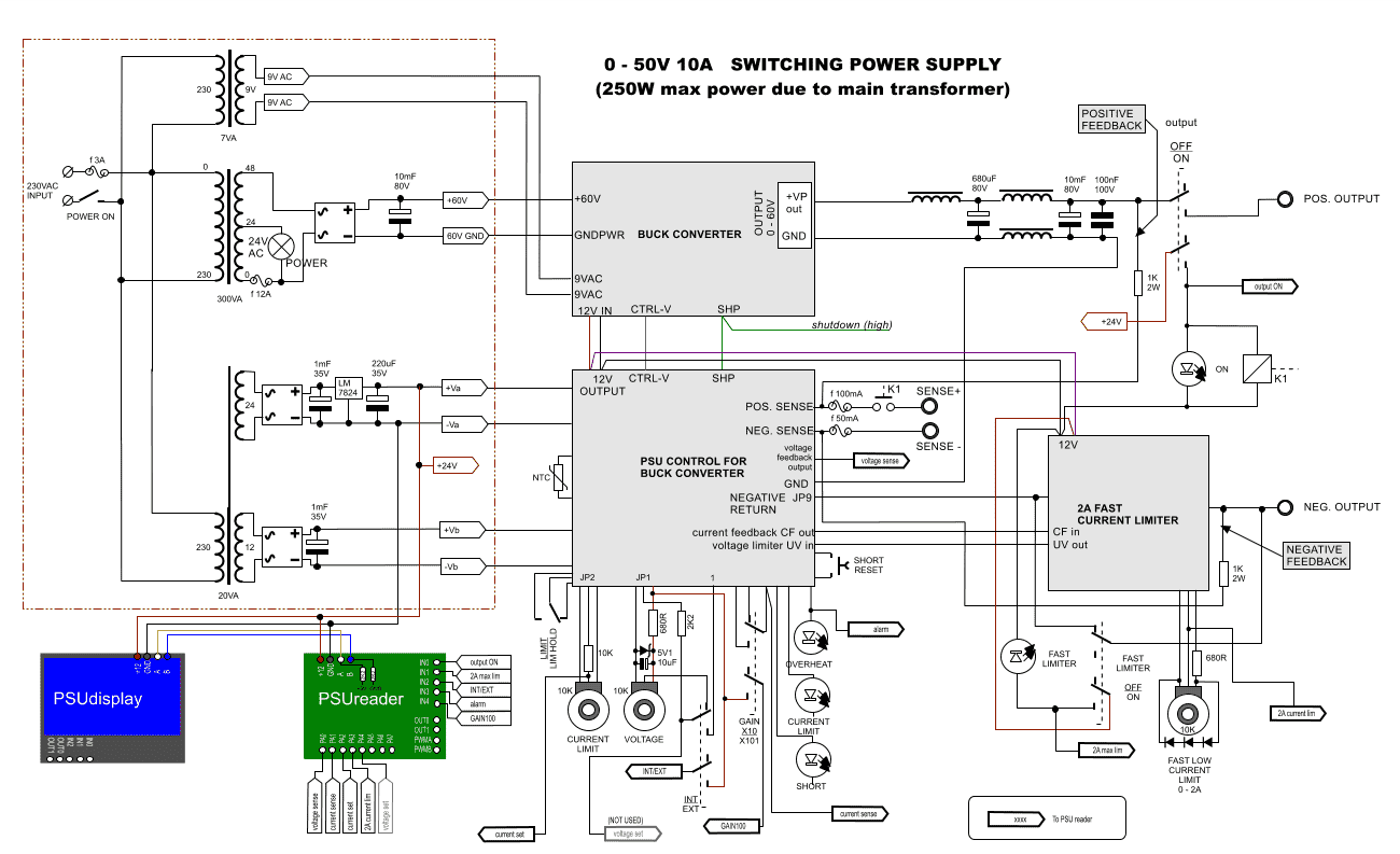 Schematic 60V Switching PSU