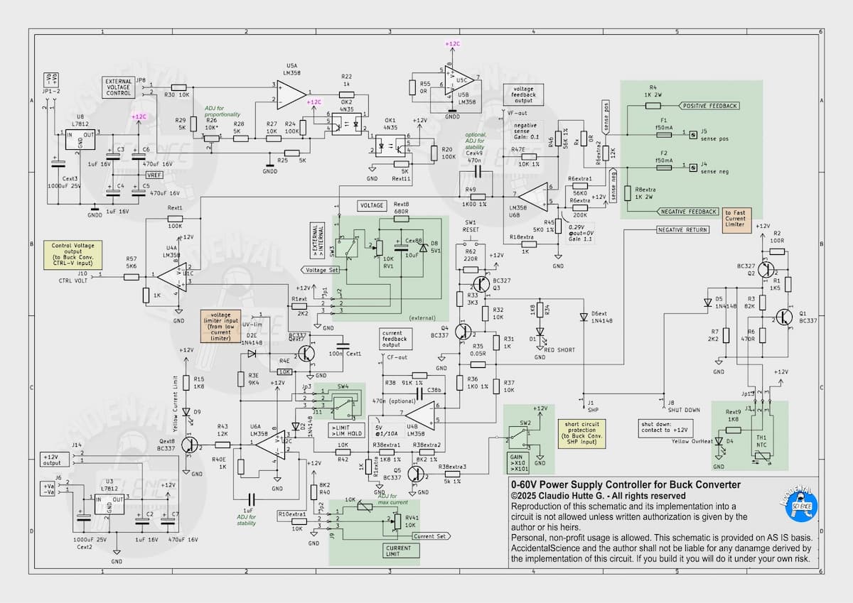 Schematic PSU control for buck conv